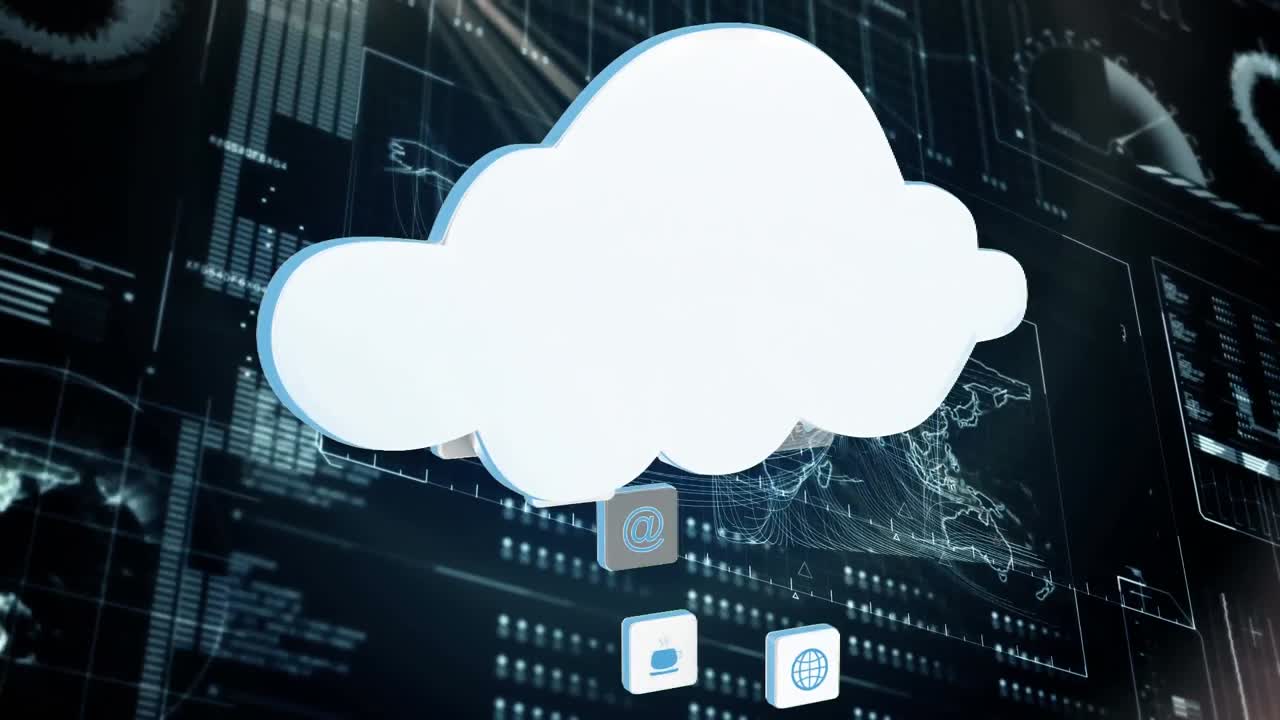 Ilustración de almacenamiento en la nube