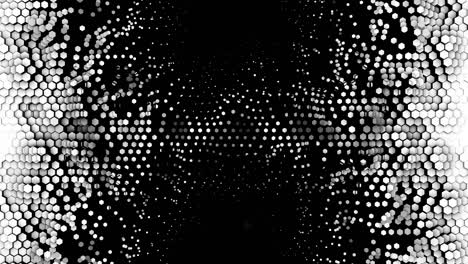 animación hexagonal abstracta patrón multicolor concepto suave de 4k