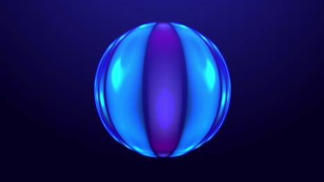 animación de formas gráficas en movimiento de mármol en 3d
