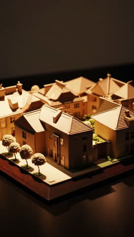 architectural model of a neighborhood