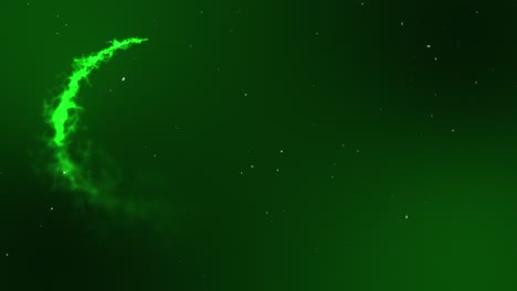 Magic-particle-animation-glowing-shooting-stars-in-nighttime-twinkle-sky-universe-astronomy-background-overlay-dark-green