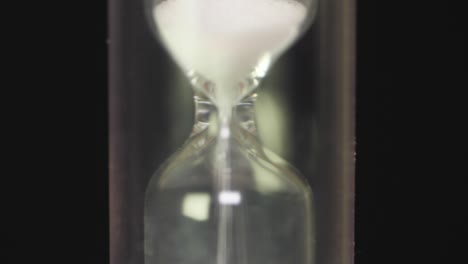 close-up of an hourglass