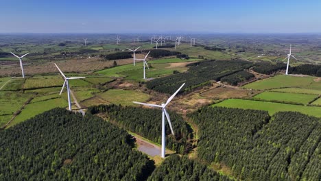 wind turbines, cornasaus, county cavan, ireland, april 2023