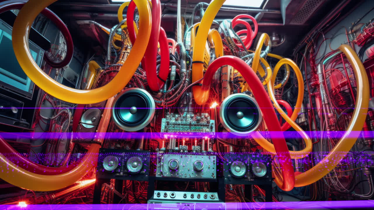 음악 기기와 스피커가 ai로 만들어졌습니다.