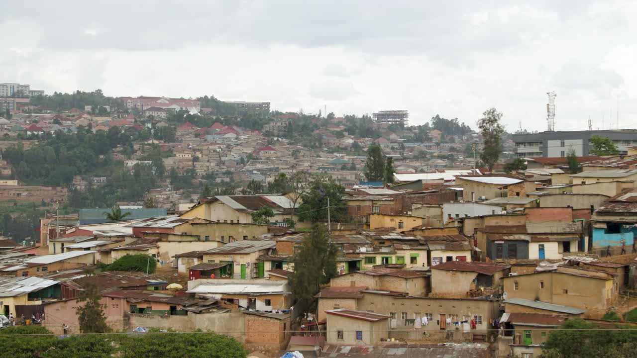 Shot Of Hillside Slums In Rwanda Free Stock Video Footage Download Clips