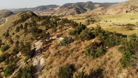 tiro de dron de retroceso sobre la espalda del cerdo, morrison co