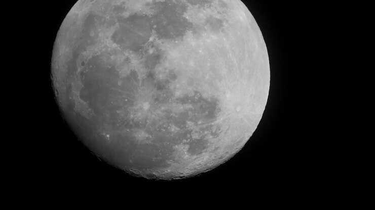 Vista de perto da Lua