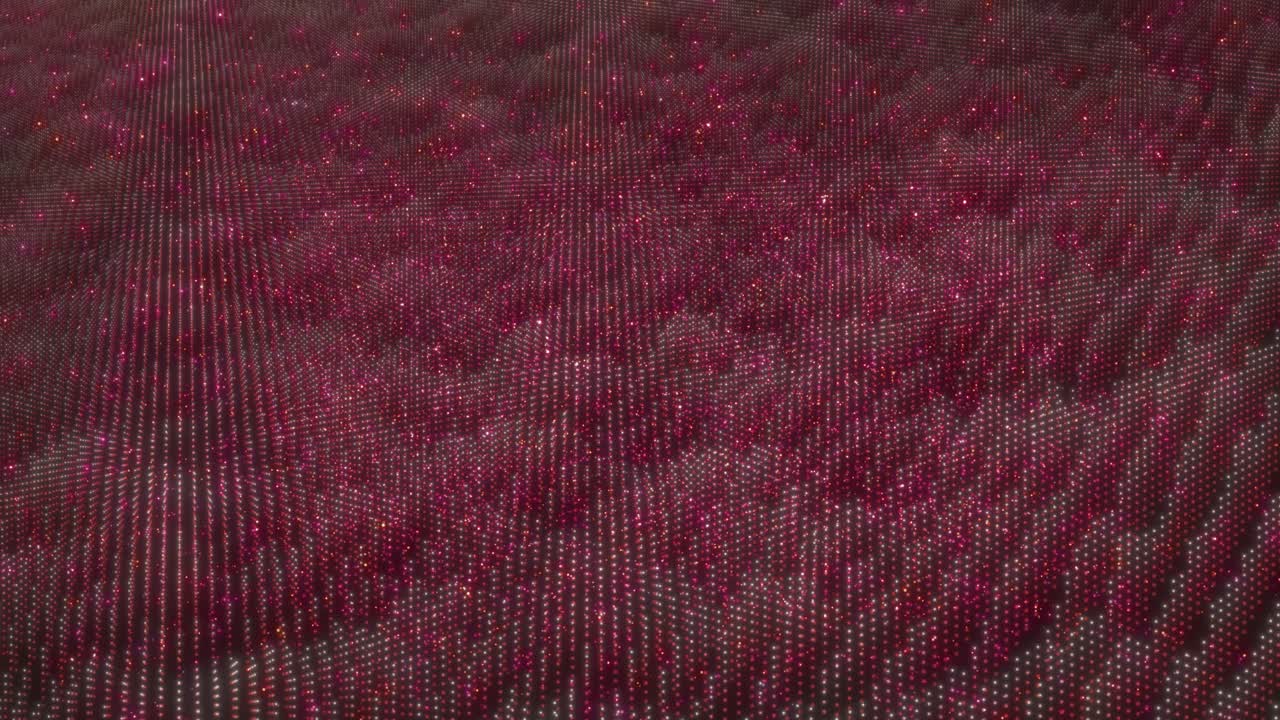 Roter glitzernder digitaler Gitter abstrakter Luxus-Partikelhintergrund