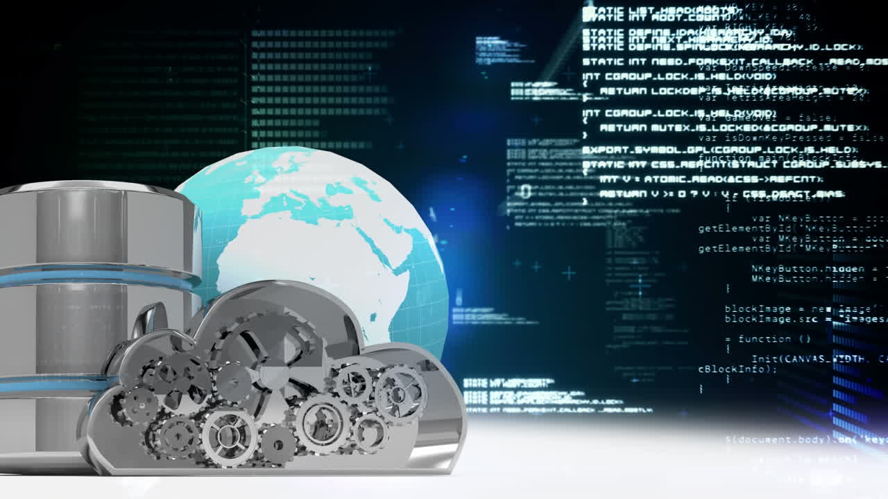 데이터 보안 아이콘의 애니메이션