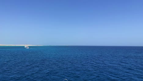 red sea crystal clear turquoise water near hurghada close to the coral reef