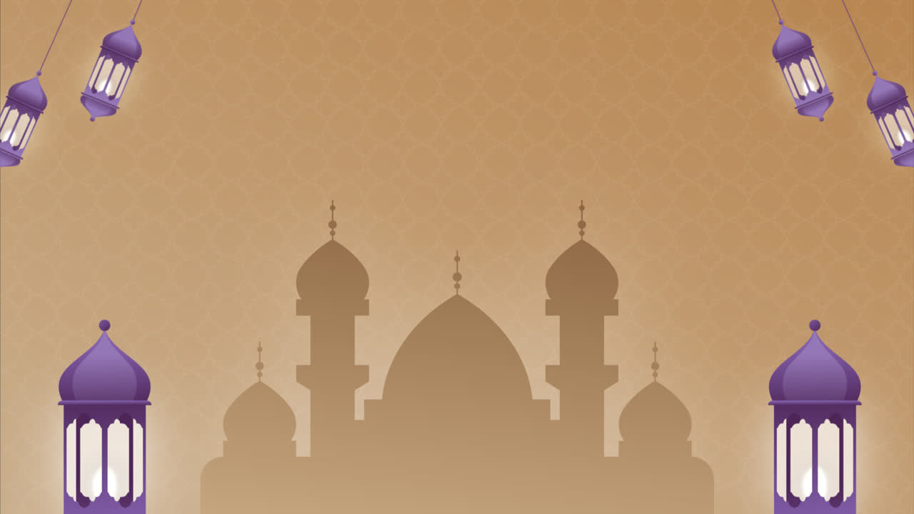 Motion Graphic of Gradient islamic new year instagram posts