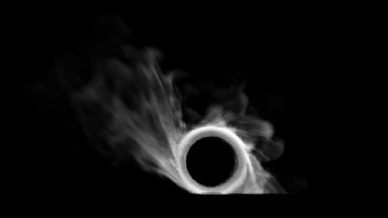 抽象的な煙のリング