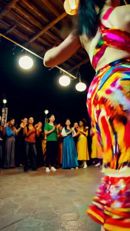 nighttime dance celebration
