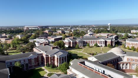 university of alabama campus in tuscaloosa alabama aerial push in