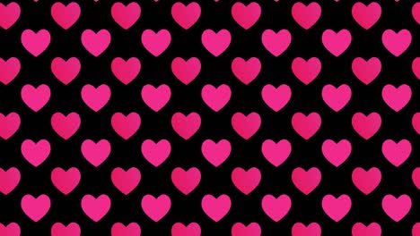 animación de fondo con marca de corazón gráficos de movimiento