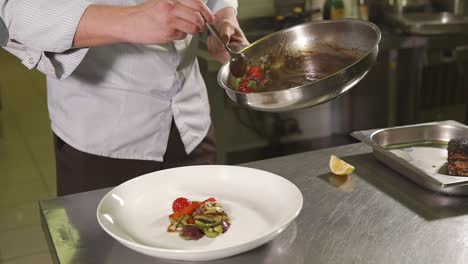 chef preparing a delicious dish