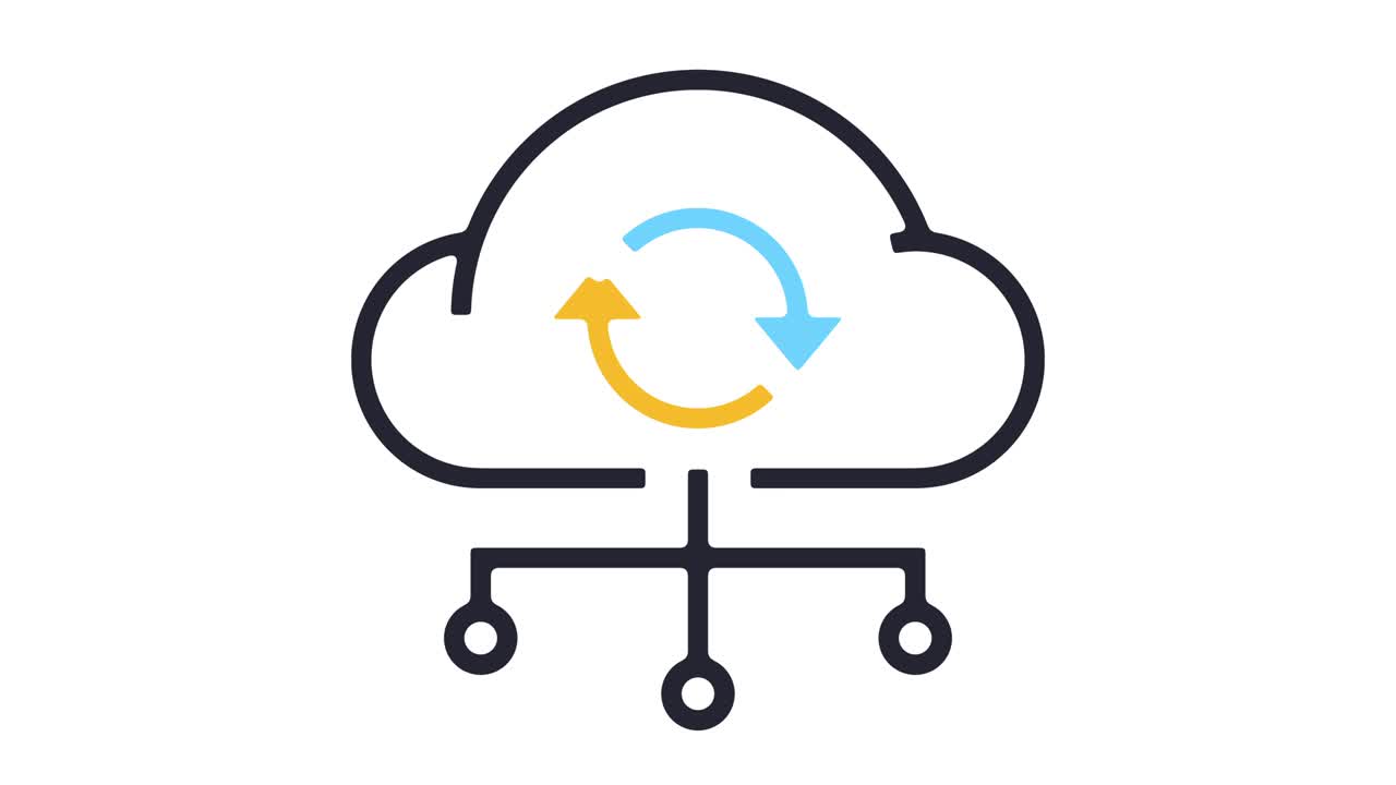 animación del icono de la línea de control de versión