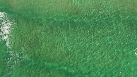 abstract wave sea beach on top view.