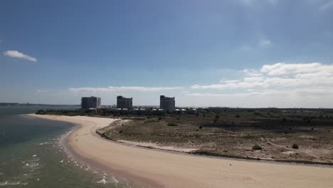 Luftaufnahme-Der-Halbinsel-Troia,-Setubal,-Portugal-05