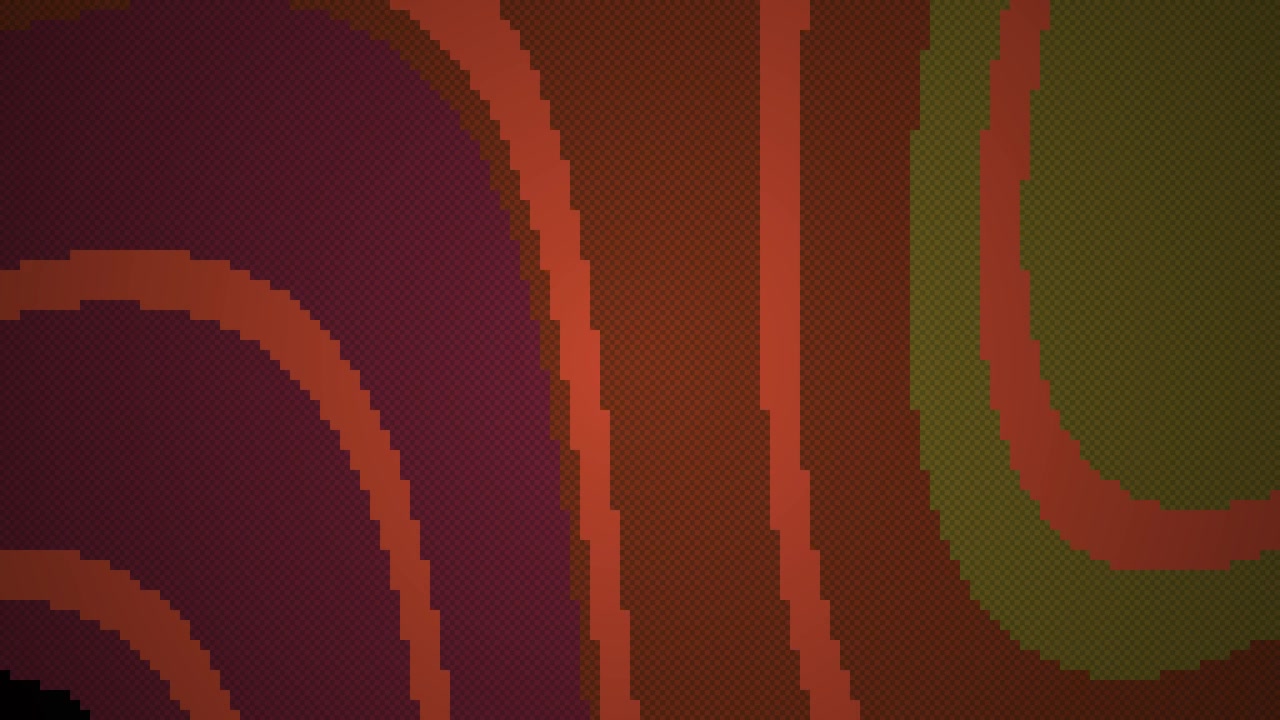Abstract Pixel Art Animation with Moving Organic Shapes