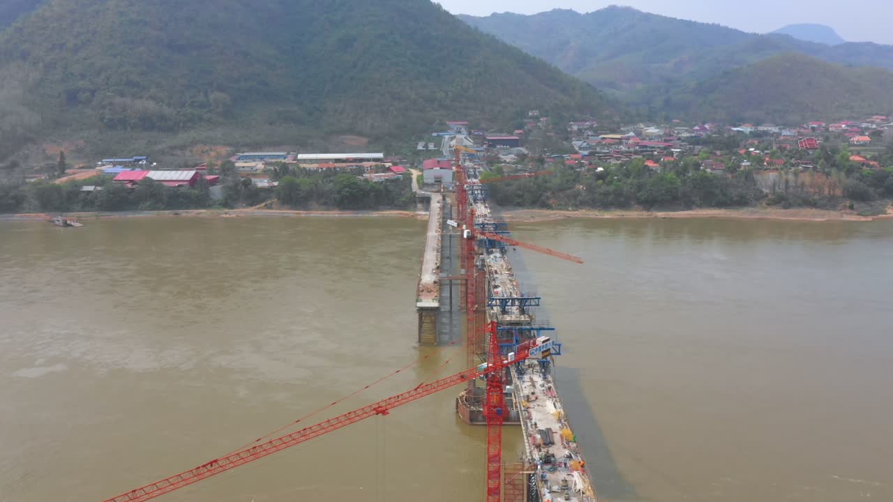 Bridge Construction over Mekong River