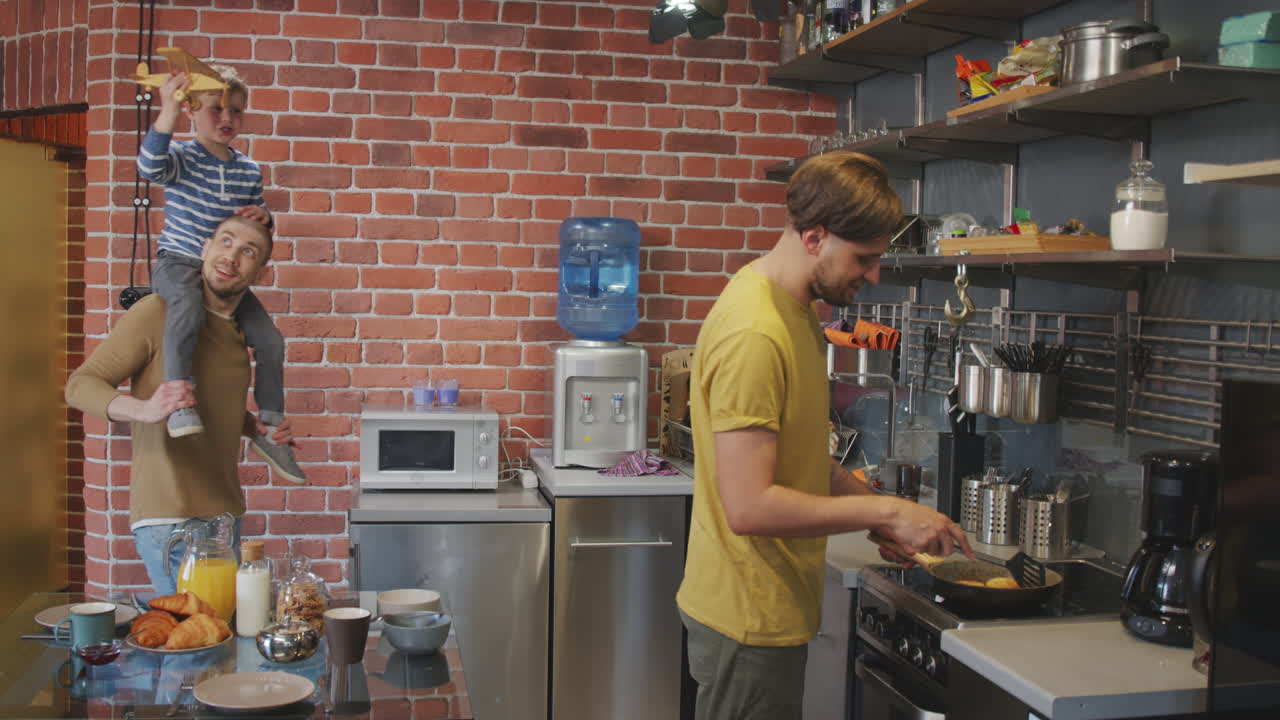 Happy Same-Sex Family with Kid