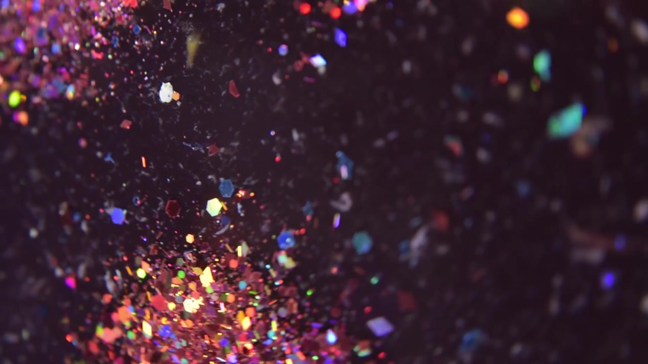 Close up multicolor glitter background