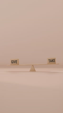 veritcal video of give and take balancing on seesaw