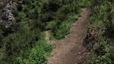 trekking a lo largo de las montañas del valle
