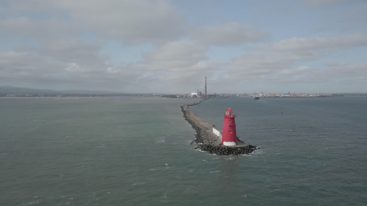 faro irlandés de poolbeg, dublín sur, irlanda, costa europea