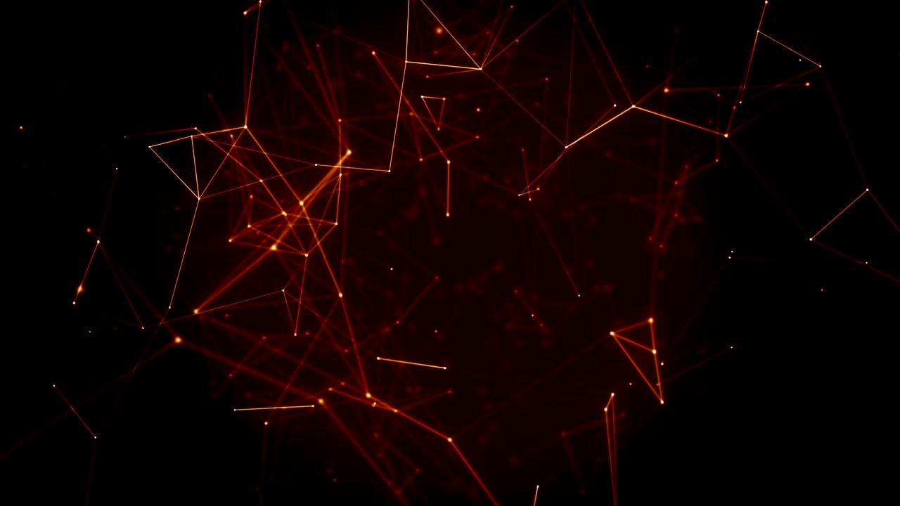 plexus abstracto de red títulos de tecnología ciencia de fondo bucle