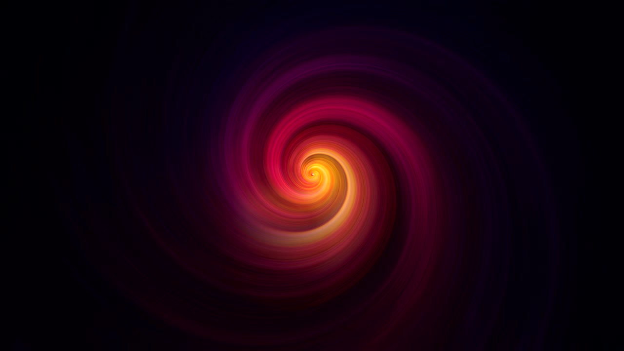 forma radial espiral abstracta en el espacio oscuro, fondo generado por computadora, fondo renderizado en 3d