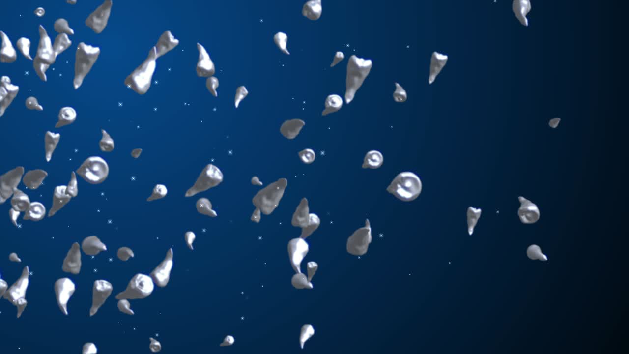 dentists shine teeth particle loop animation