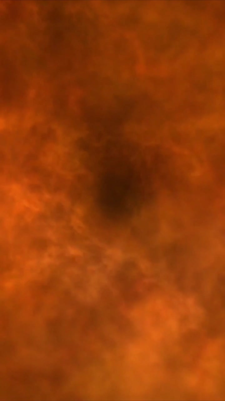Sfondo astratto dinamico di fumo arancione e rosso vorticoso