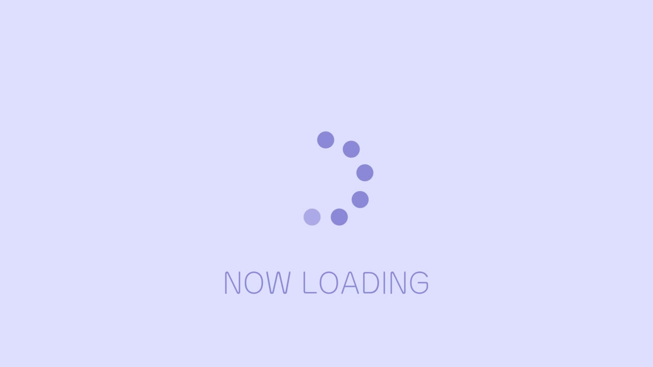 "Now Loading" Motion Graphics