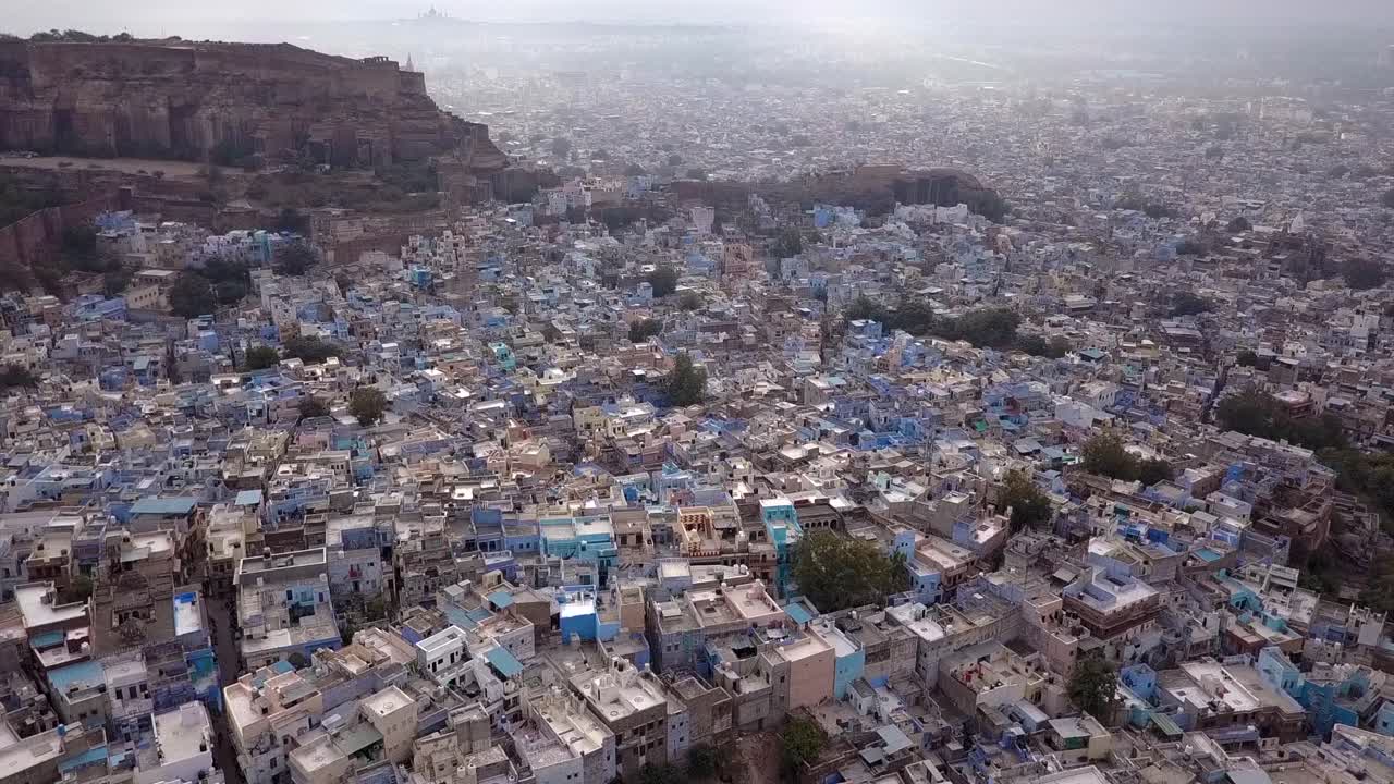 antena: ciudad azul de jodhpur en la india