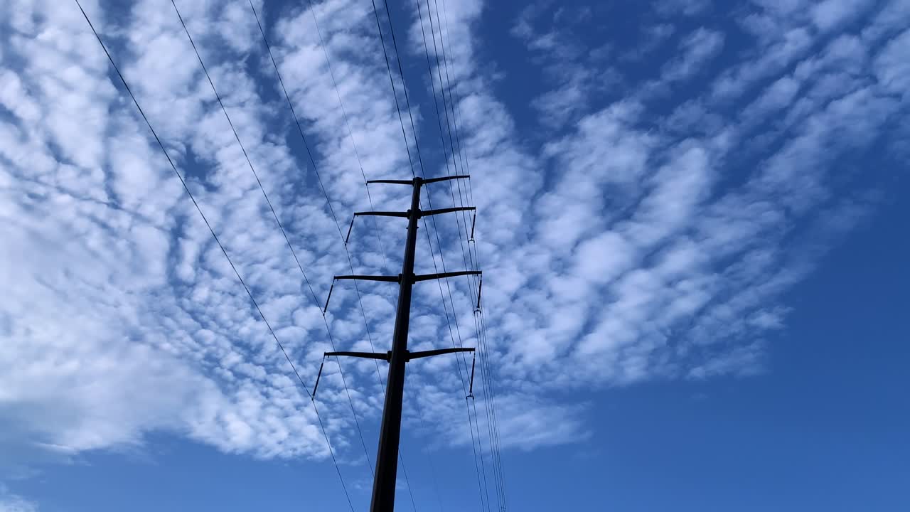 Blue skyline summer time  beautiful sky