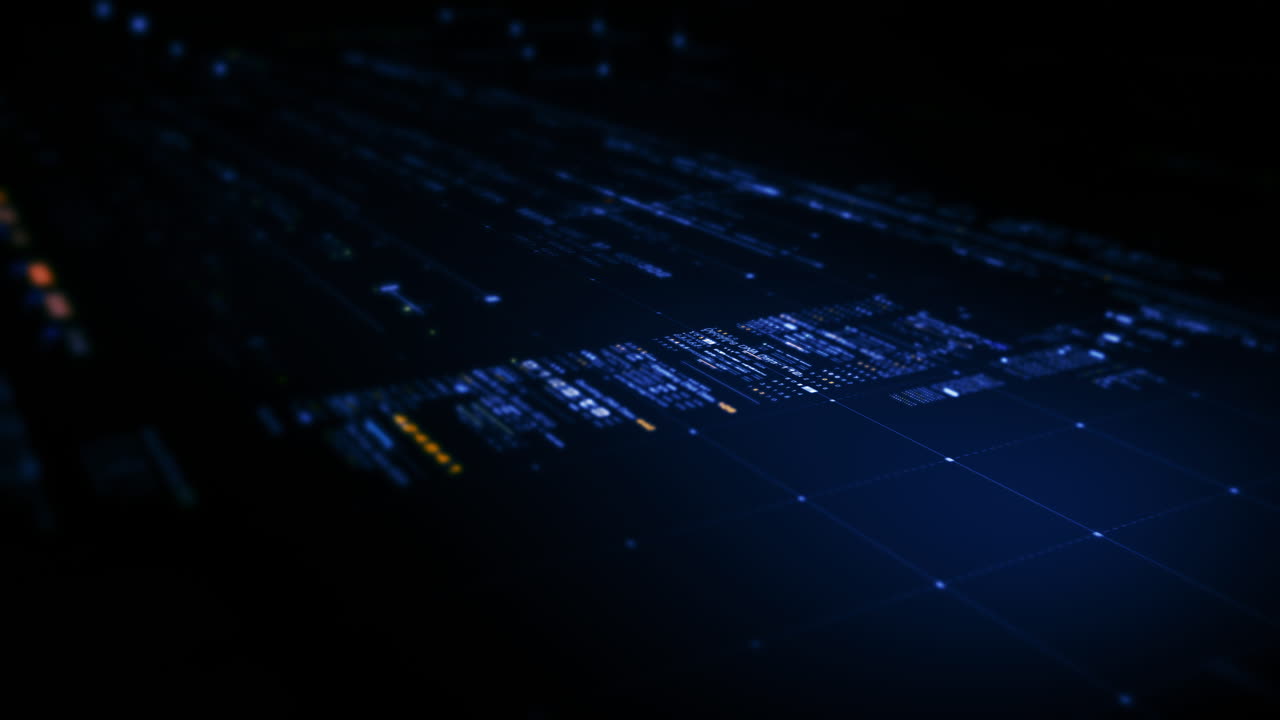 simulación avanzada de matrices de datos con un entorno digital de vanguardia con una visualización dinámica e inmersiva de las redes de información de matrices de datos interconectadas