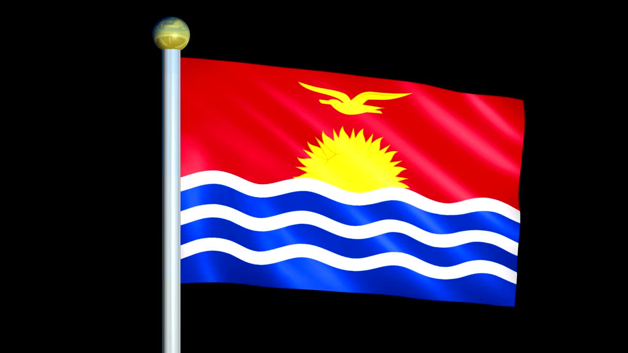 키리바티의 큰 루핑 애니메이션 발