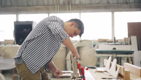 woodworker in action