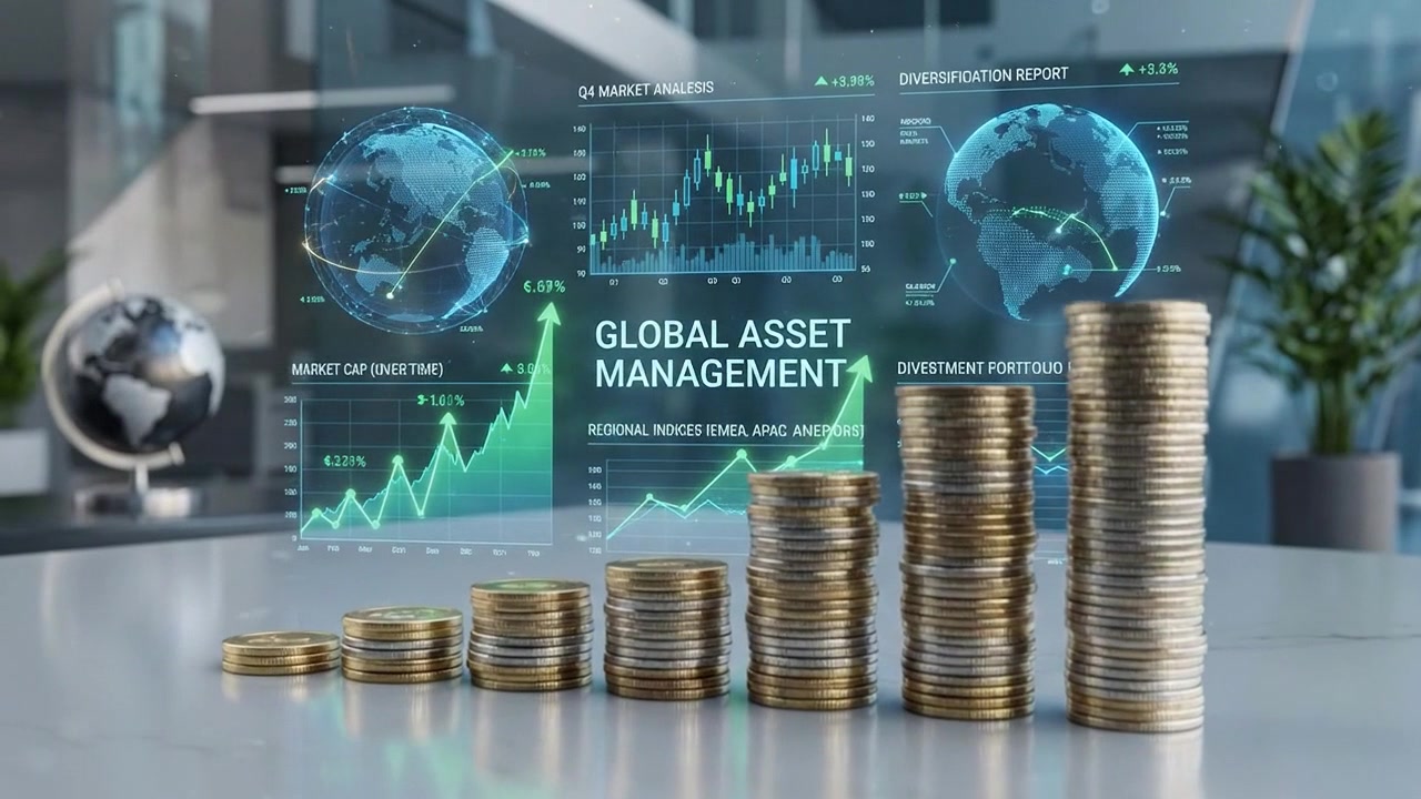 Dashboard for finansmarkedsdata med aktievækstdiagrammer og analyser