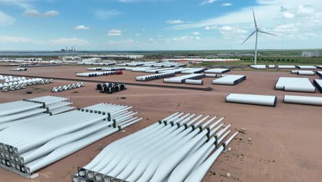 Wind-turbine-blades-and-windmill-parts-at-large-manufacturing-plant