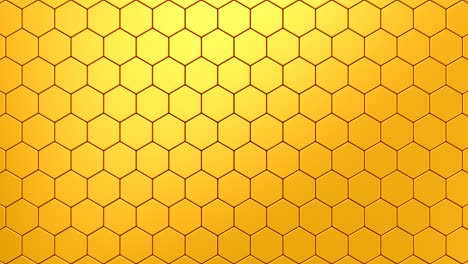 los hexágonos forman una onda