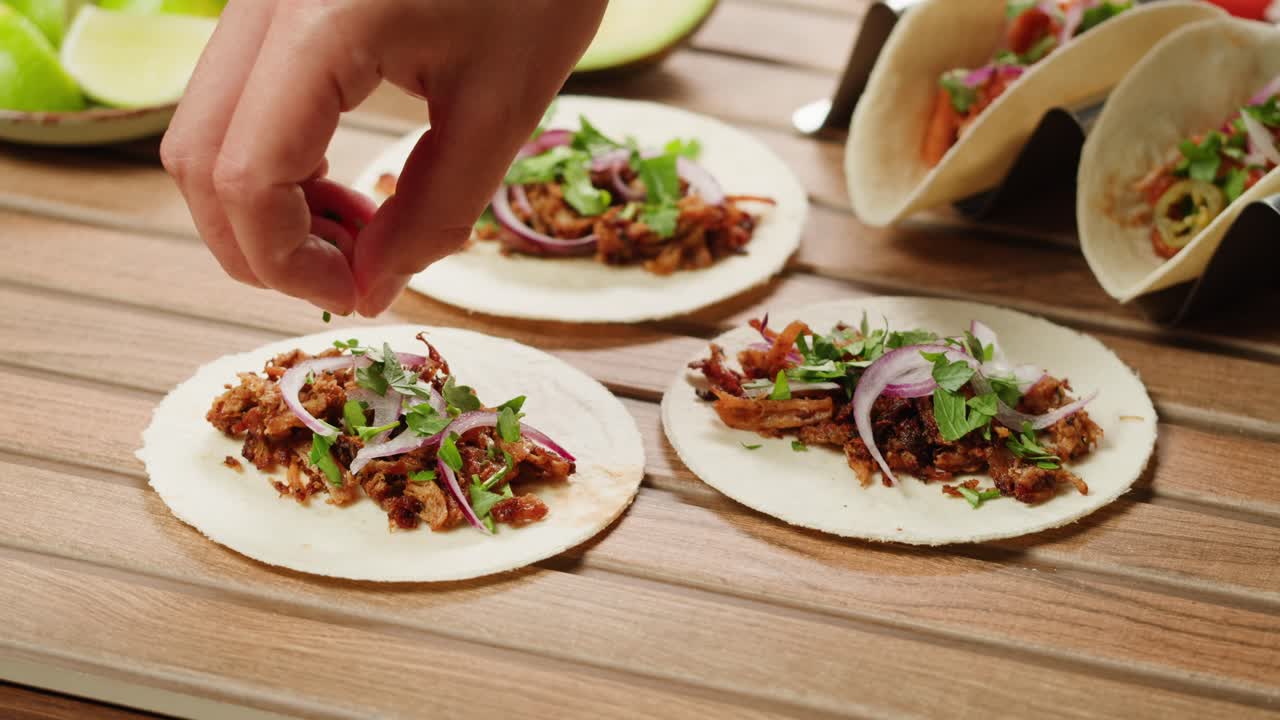 Preparing Delicious Tacos