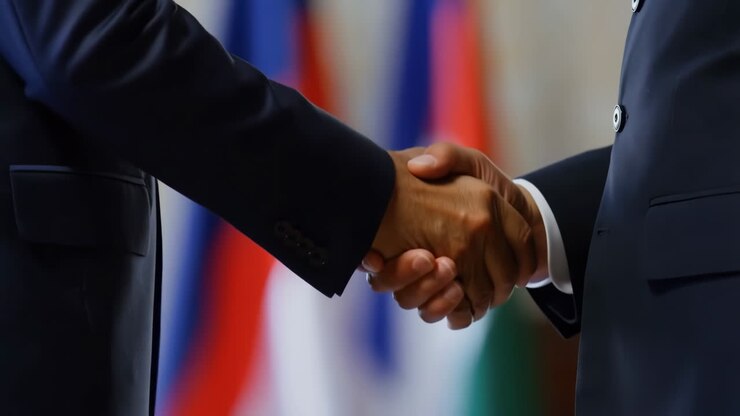 Accordo di stretta di mano commerciale