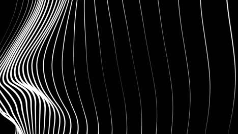 abstracto negro y blanco vertical rayado ilusión óptica patrón de forma de onda gráficos de fondo