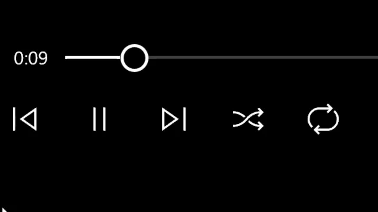 마우스 커서가 오디오 비디오 재생 버튼을 클릭합니다. 기기 화면에서 커서를 클릭하면 음악 곡 트랙이나 미디어 파일을 반복합니다.