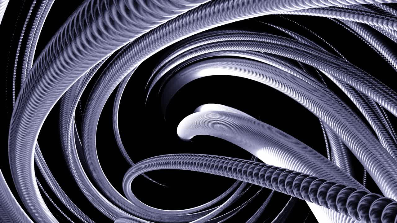 Abstract Blue and Black Spiral Background