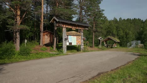 a cozy rest area on the bank of the brekkelva river