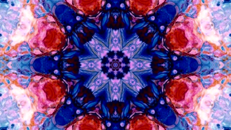 abstracto pincel tinta concepto liso patrón simétrico ornamental decorativo caleidoscopio movimiento círculo geométrico y formas de estrellas